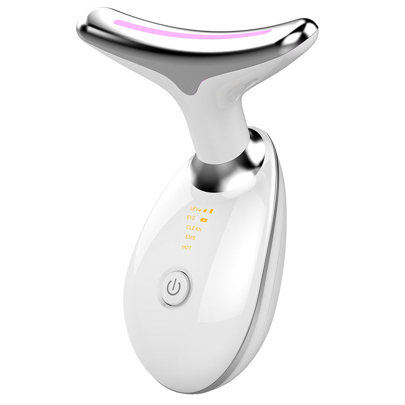 LuxoGlow ContourCare Pro™ EMS termico sollevamento e stringere massaggiatore elettrico microcorrente rimozione rughe LED fotone dispositivo di bellezza viso per donna