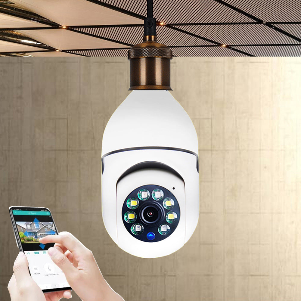 Telecamera Lampadina WiFi - CAMERA 1080P Bulbo 4X Zoom Camera E27 Home 5GWiFi Alarm Monitor